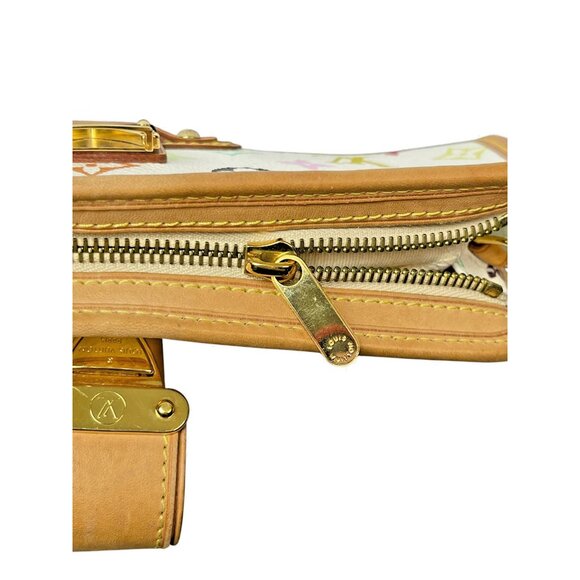 LOUIS VUITTON Murakami Multicolor Shirley White Shoulder Bag LV Monogram Small - Picture 10 of 16